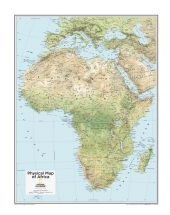 Physical World Wall Map