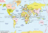 World Map in Croatian