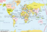 World Map in Czech