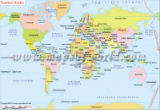 World Map in Finnish
