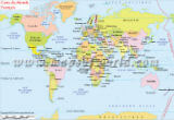 World Map in French