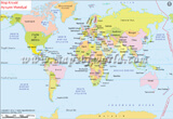 World Map in Haitian Creole