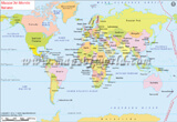 World Map in Italian
