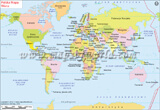 World Map in Polish