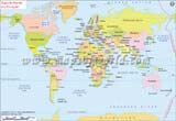 World Map in Portuguese