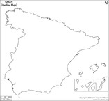Spain Time Zone Map