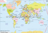 World Map in Swedish