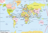 World Map in Swedish