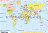 World Map in Turkish